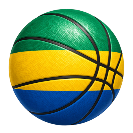 Gabon ball flag